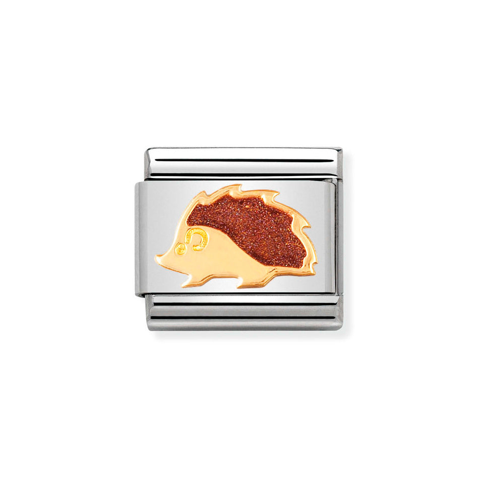 Nomination Classic Link Hedgehog Charm in Gold