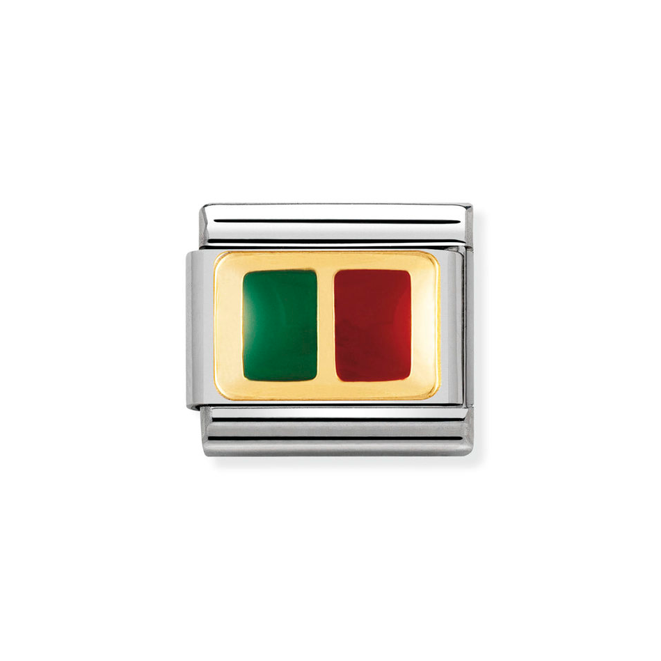 Nomination Classic Link Portugal Flag Charm in Gold