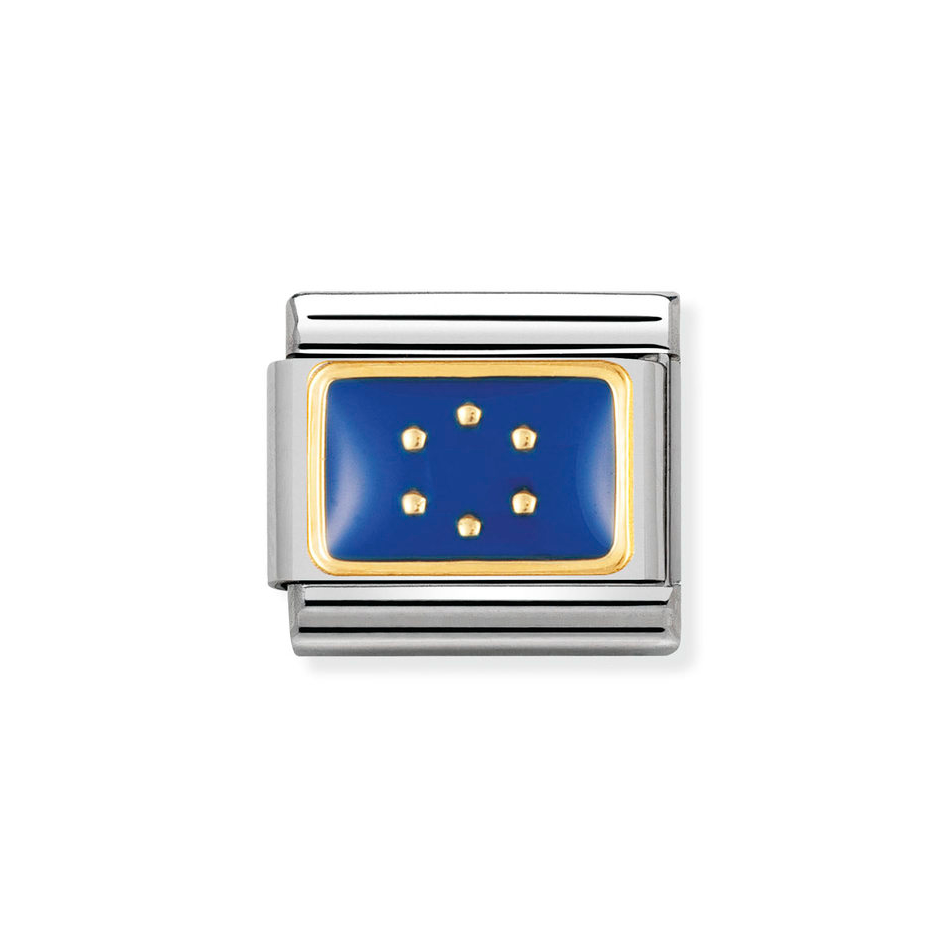 Nomination Classic Link Europe Flag Charm in Gold