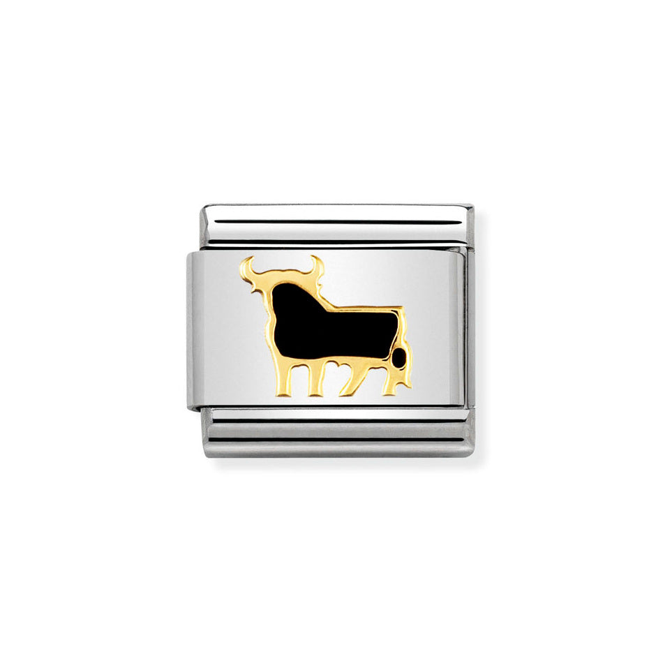 Nomination Classic Link Spanish Bull Charm in Gold