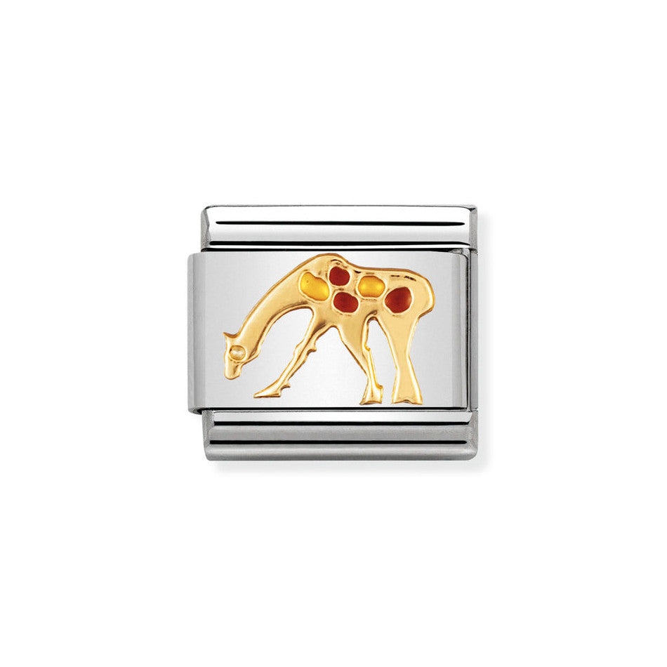 Nomination Classic Link Giraffe Charm in Gold