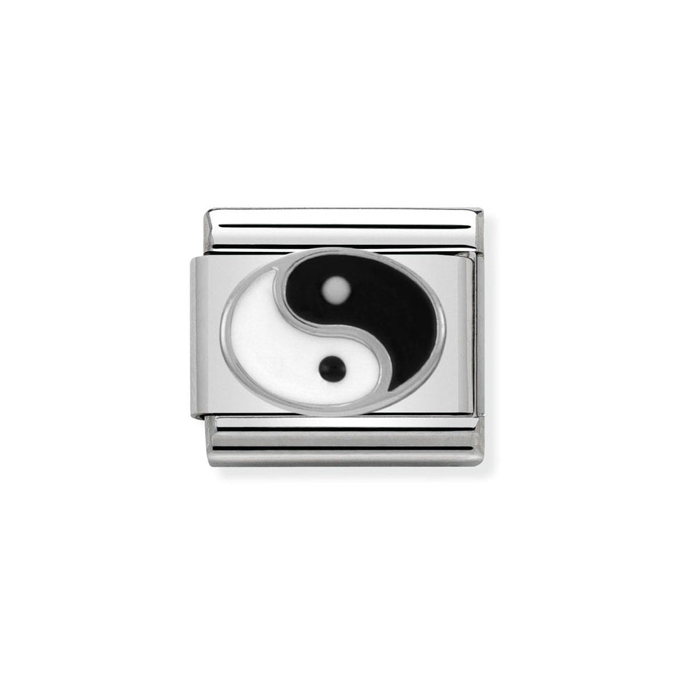 Nomination Classic Link Ying Yang Charm in Silver