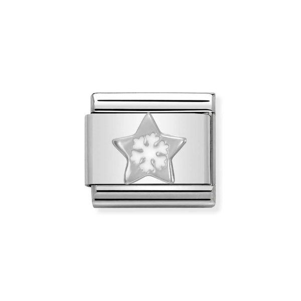 Nomination Classic Link Star with Snowflake Charm in Silver