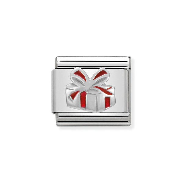 Nomination Classic Link Red Gift Charm in Silver
