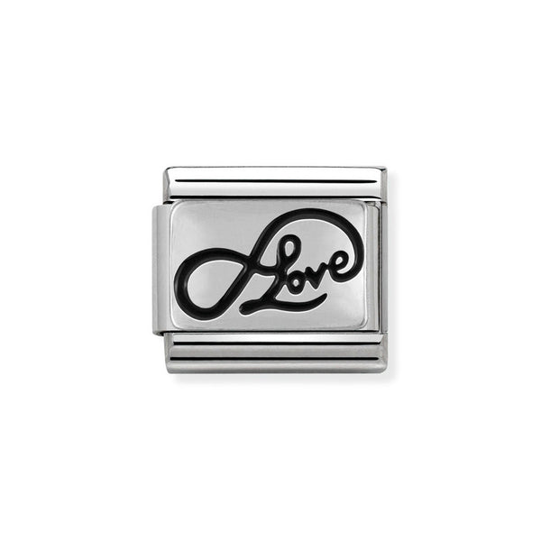 Nomination Classic Link Infinity Love Charm in Silver