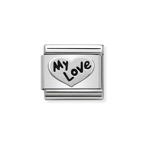 Nomination Classic Link My Love Charm in Silver