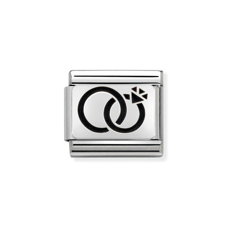Nomination Classic Link of Wedding Rings Charm in Silver