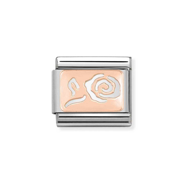 Nomination Classic Link Rose Charm in Rose Gold