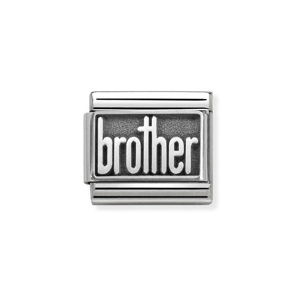 Nomination Classic Link Brother Charm in Silver