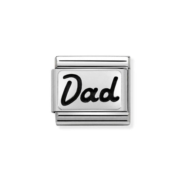 Nomination Classic Link Dad Charm in Silver