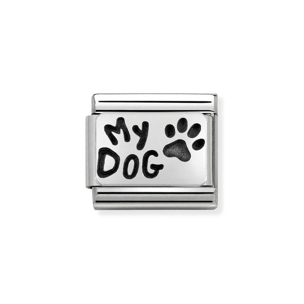 Nomination Classic Link My Dog Charm in Silver