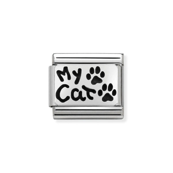 Nomination Classic Link My Cat Charm in Silver