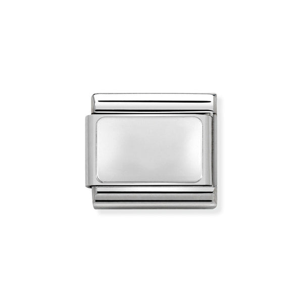 Nomination Classic Link Engraving Plate Charm in Silver