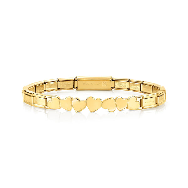 Nomination Trendsetter Bracelet Gold Hearts