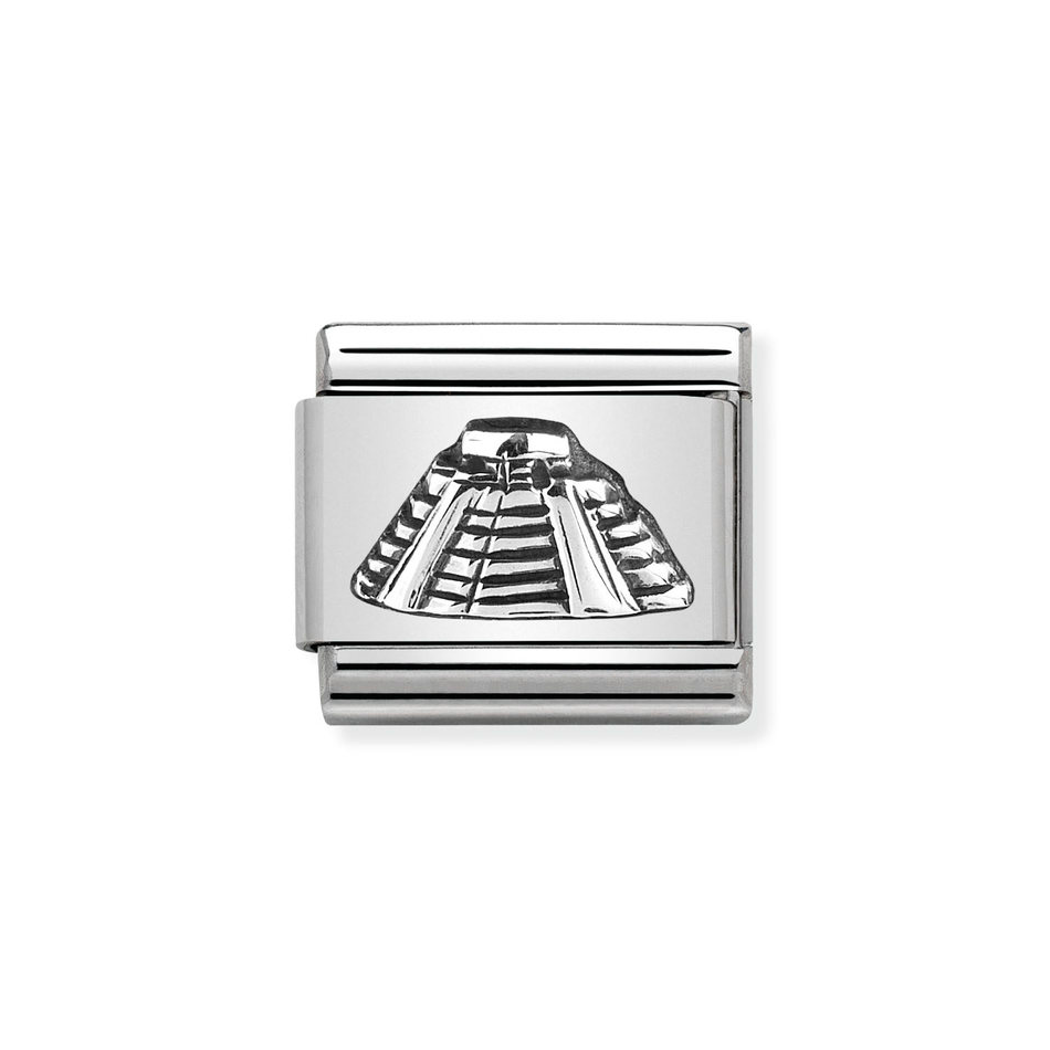 Nomination Classic Link Mayan Pyramid Charm in Silver