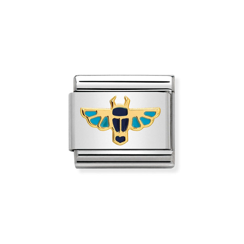 Nomination Classic Link Egyptian Scarab Charm in Gold
