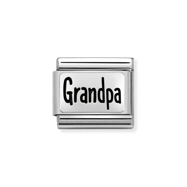 Nomination Classic Link Grandpa Charm in Silver