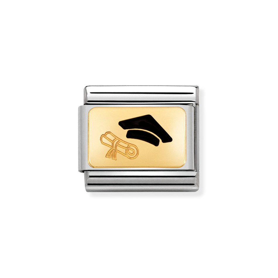 Nomination Classic Link Diploma Charm in Gold