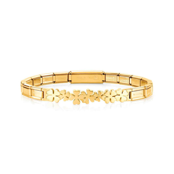 Nomination Trendsetter Bracelet Gold Clovers