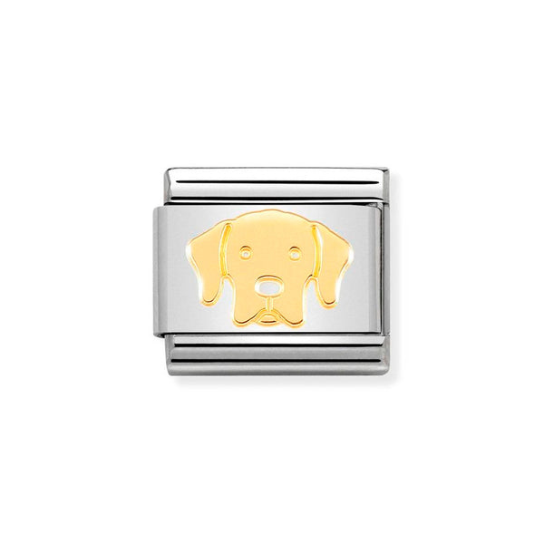 Nomination Classic Link Labrador Charm in Gold
