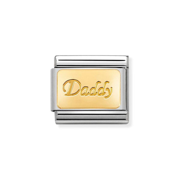 Nomination Classic Link Daddy Charm in Gold