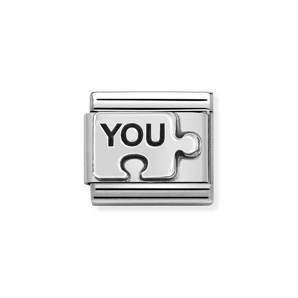 Nomination Classic Link You Puzzle Charm in Silver