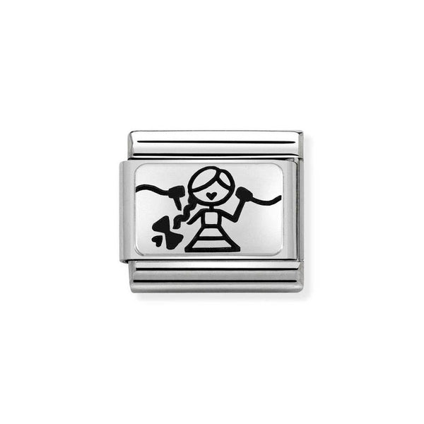 Nomination Classic Link Friend Centre Charm in Silver