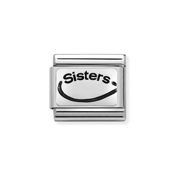 Nomination Classic Link Sisters Infinity Charm in Silver
