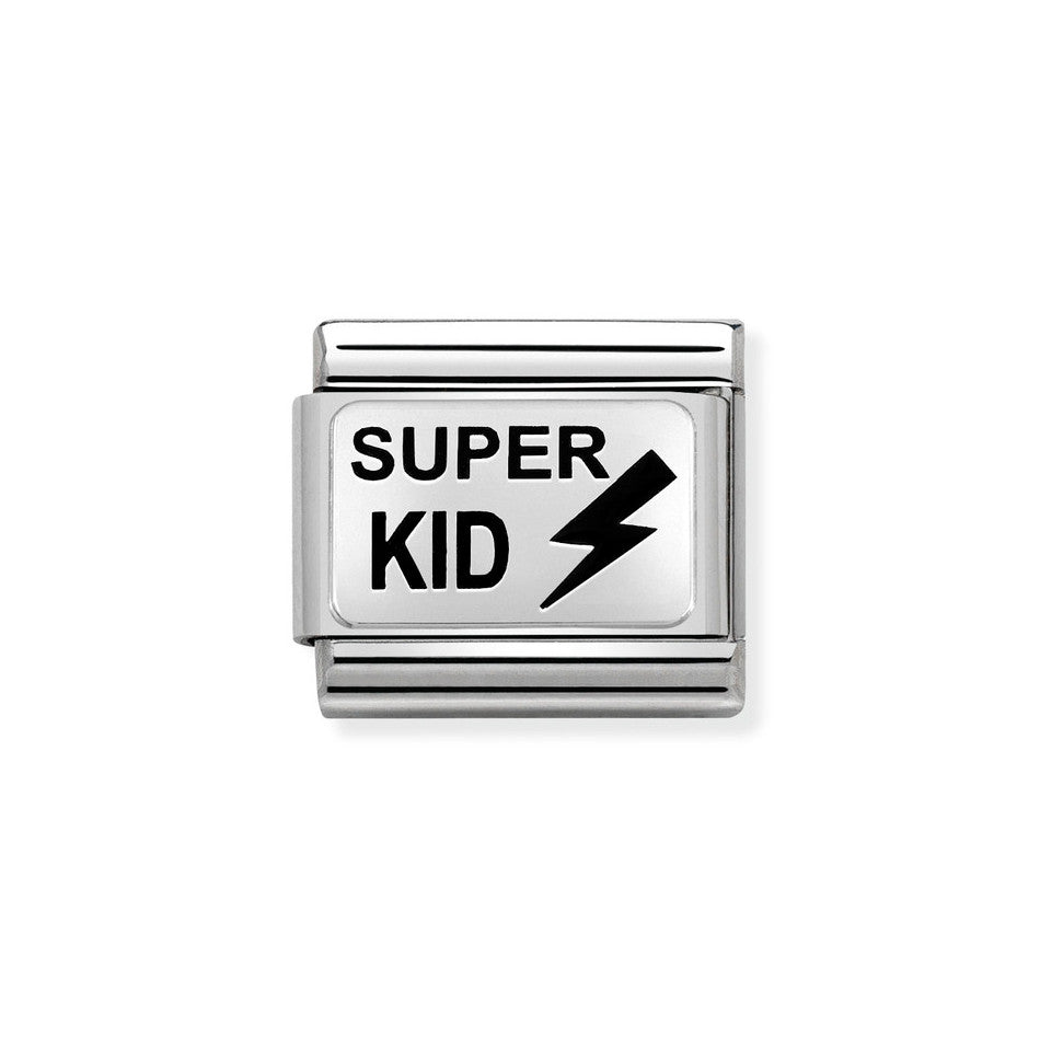 Nomination Classic Link Super Kid Charm in Silver