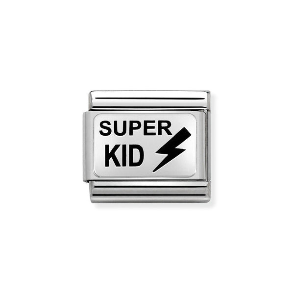 Nomination Classic Link Super Kid Charm in Silver