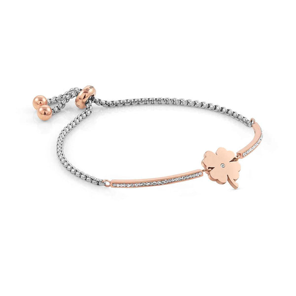 Nomination Milleluci Collection Rose Four Leaf Clover Bracelet