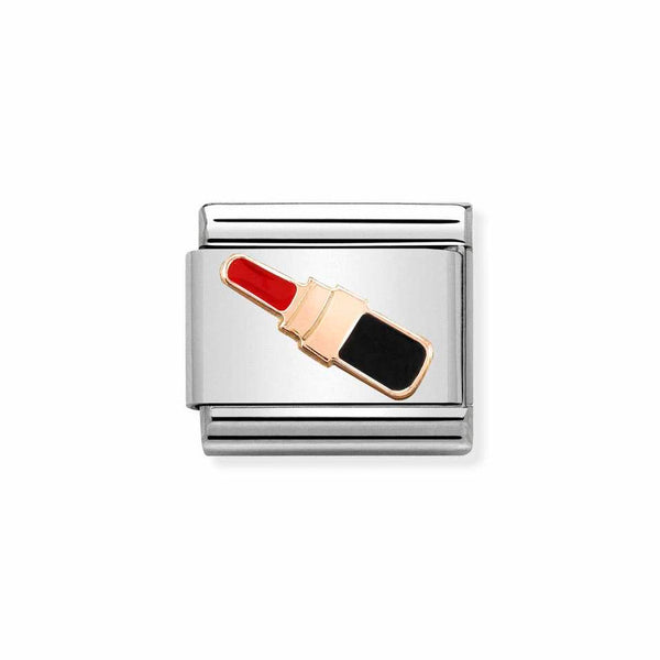 Nomination Classic Link Lipstick Charm in Rose Gold