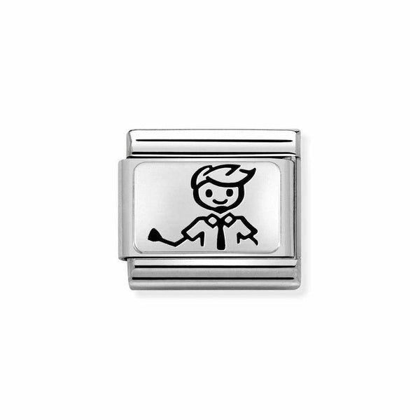 Nomination Classic Link Father Charm in Silver