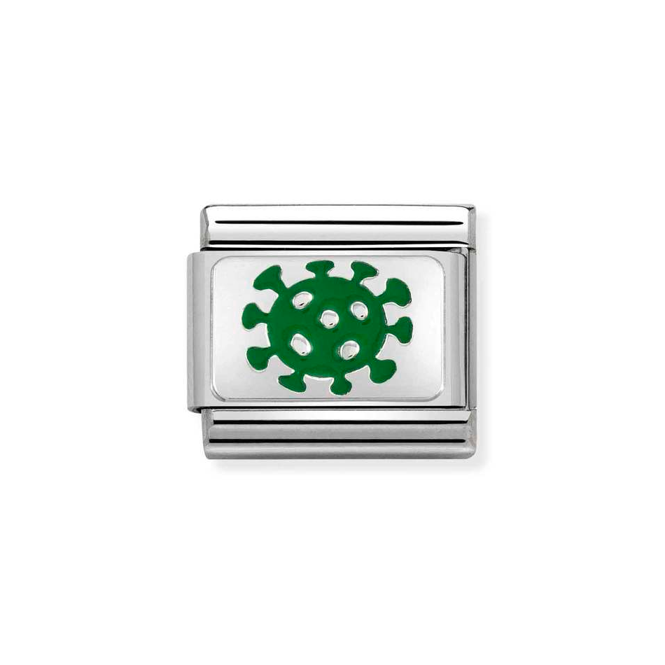 Nomination Classic Link Coronavirus Charm in Silver