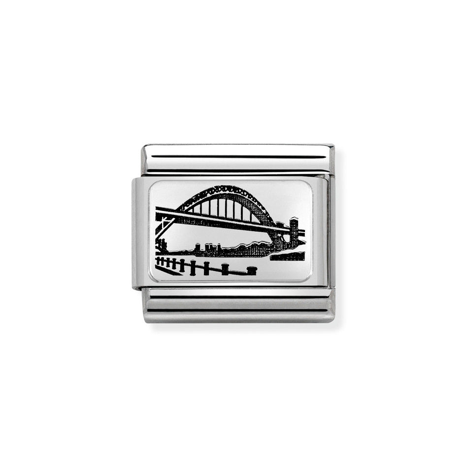Nomination Classic Link Newcastle Tyne Bridge Charm in Silver