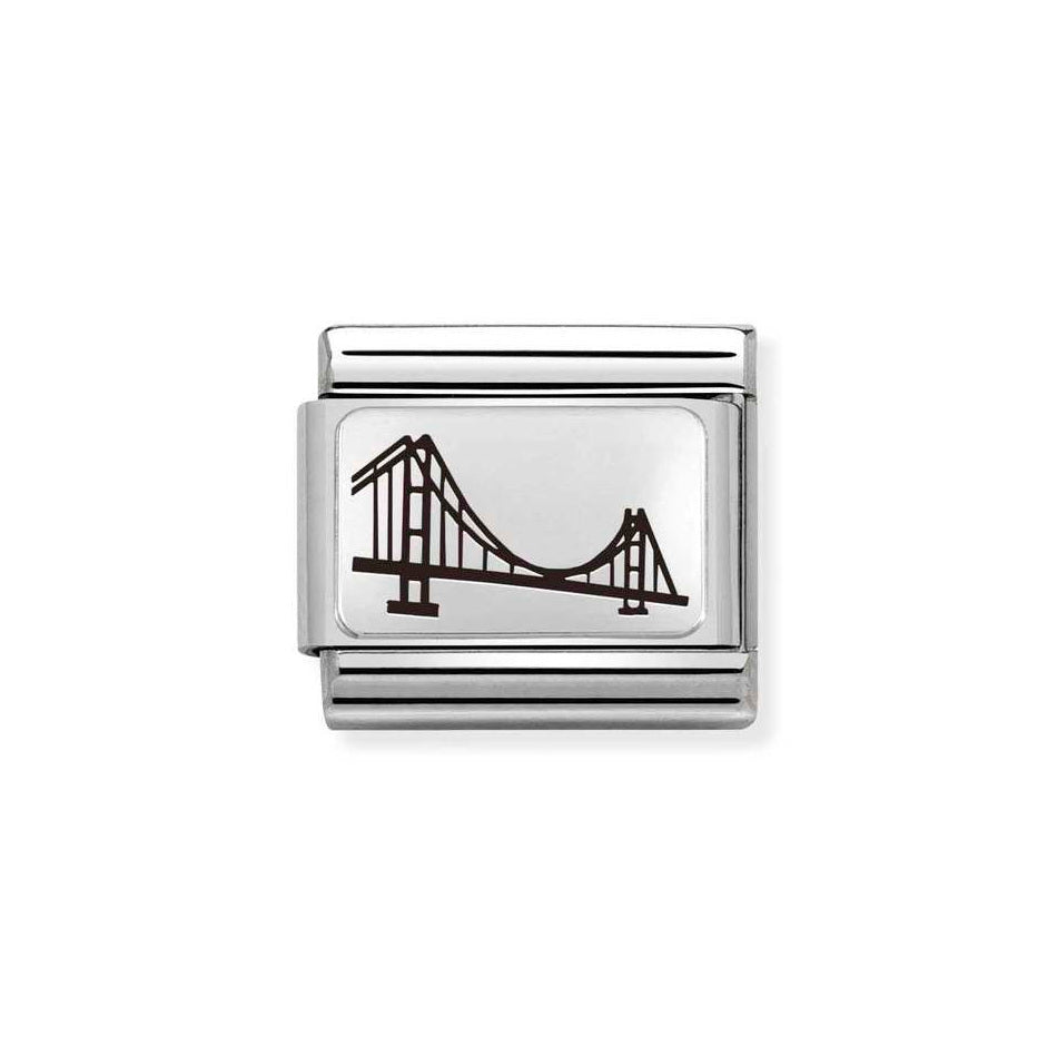 Nomination Classic Link Humber Bridge Charm in Silver