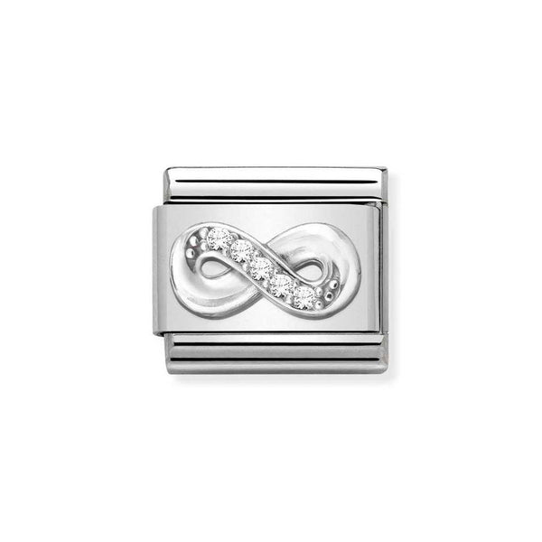 Nomination Classic Link Infinity CZ Charm in Silver