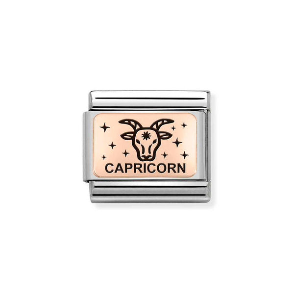 Nomination Classic Link Capricorn Charm in Rose Gold