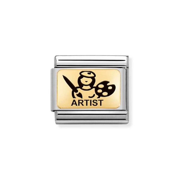 Nomination Classic Link Artist Charm in Gold