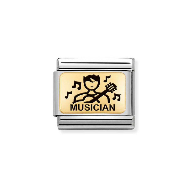 Nomination Classic Link Musician Charm in Gold