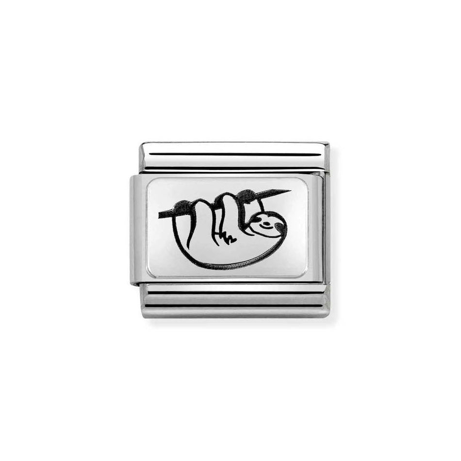 Nomination Classic Link Sloth Charm in Silver