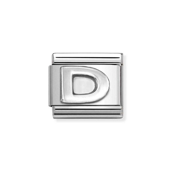 Nomination Classic Link Letter D Charm in Silver