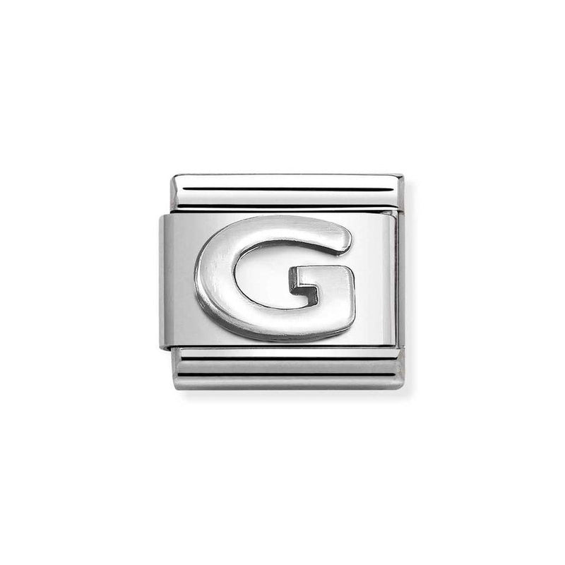 Nomination Classic Link Letter G Charm in Silver