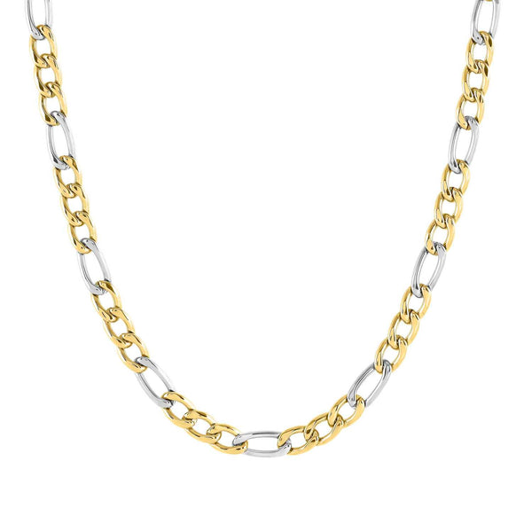 Nomination B-Yond Figaro Curb Necklace Steel & Yellow Gold PVD