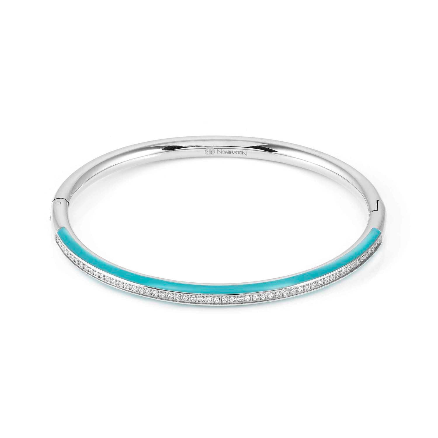 Nomination Drusilla Bangle with Turquoise Enamel & CZ