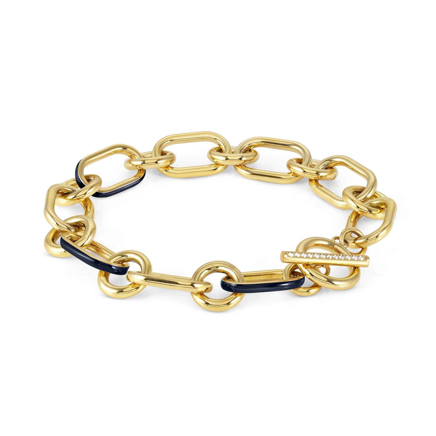 Nomination Drusilla Bracelet Gold with Blue Enamel & CZ