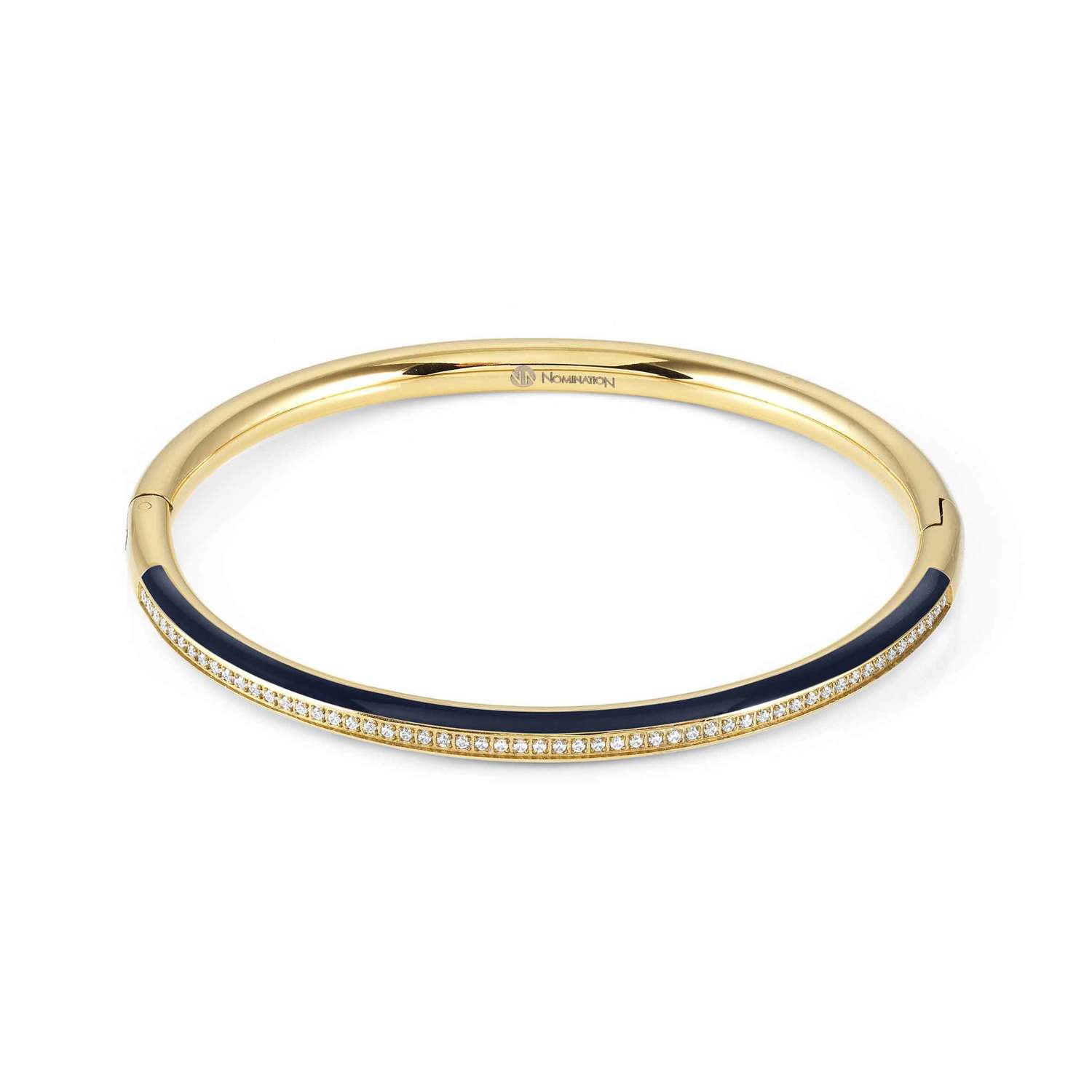Nomination Drusilla Bangle Gold with Blue Enamel & CZ