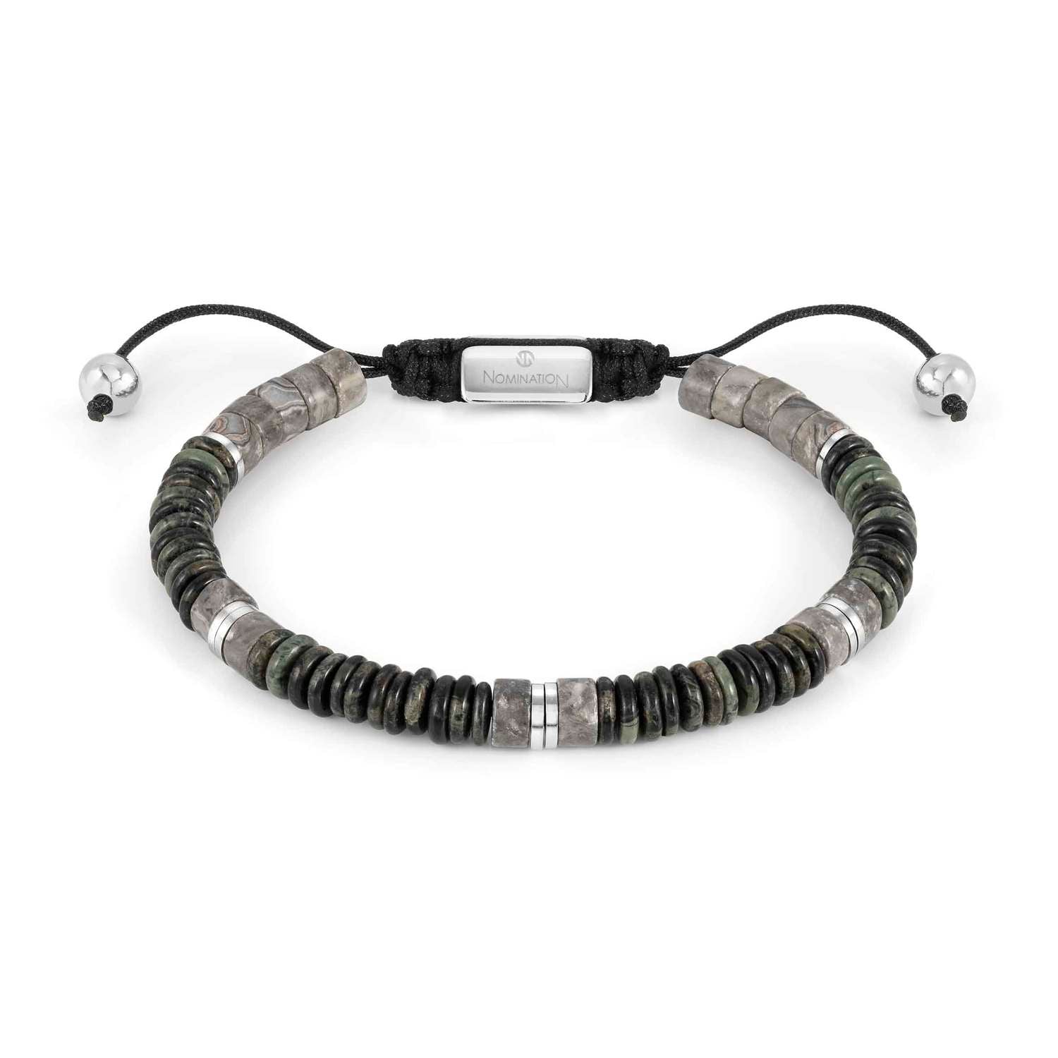 Nomination Instinct Style Bracelet Grey Jasper