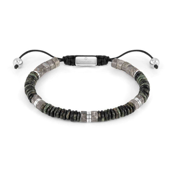 Nomination Instinct Style Bracelet Grey Jasper