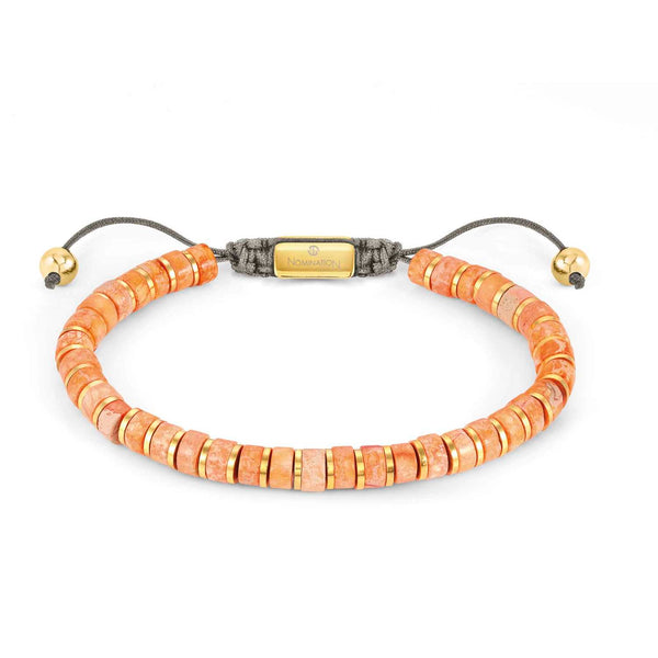 Nomination Instinct Style Bracelet Orange Jasper